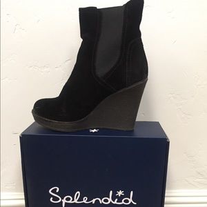 Black Suede *Splendid* Ankle Boots